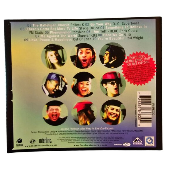 Congratulations Class Of 2004 Graduation CD With Relient K & Supertones 37593cd - Picture 2 of 2